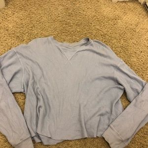 Ice blue Brandy Melville long sleeve thermal shirt